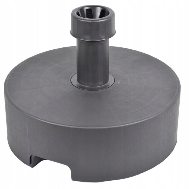 OKRĄGŁA STABLINA WYTRZYMAŁA PODSTAWA PARASOLA OGRODOWEGO GRAFITOWA PARASOL