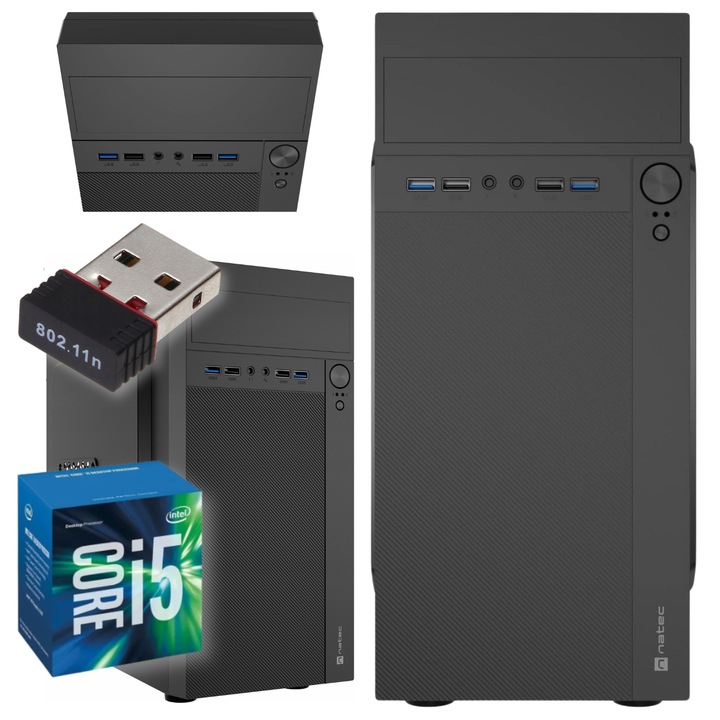 Komputer Stacjonarny Intel Core i5 8GB 500HDD Windows 10 Pro DVD Wydajny