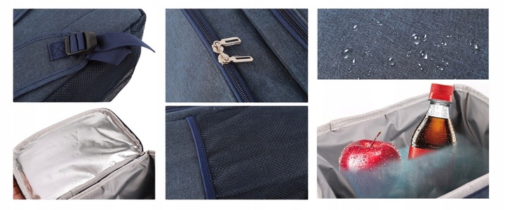 Plecak termiczny Chłodzący plecak lodówka granat 18 L