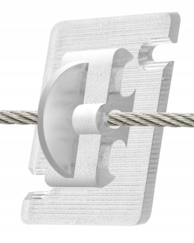 50x ZACZEP DO MONTAŻU SIATKA NA BALKON DLA KOTA NA PTAKI BEZ WIERCENIA