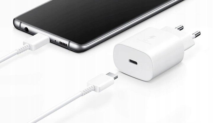 SZYBKA ŁADOWARKA do Samsung USB-C 25W + Kabel USB-C 1m