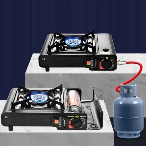 KUCHENKA TURYSTYCZNA GAZOWA Z PRZENOŚNĄ WALIZKĄ + 4x KARTUSZ Z GAZEM PIKNIK