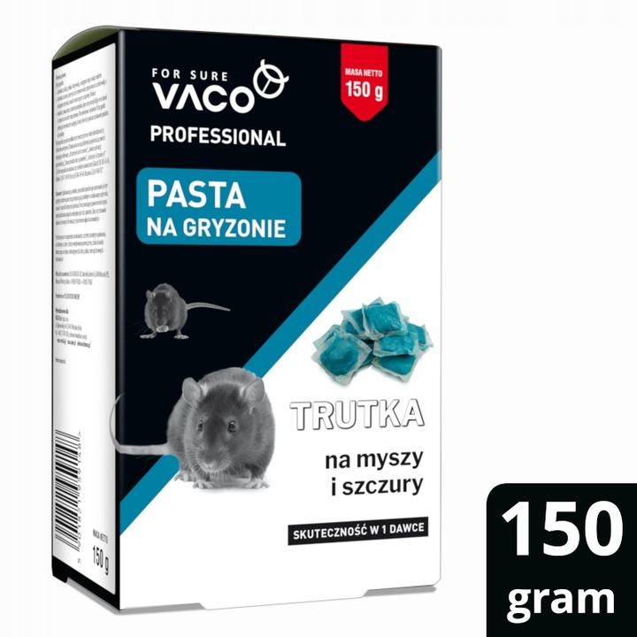 2x Karmnik Duża Stacja Deratyzacyjna + Trutka na Myszy i Szczury 150gr VACO