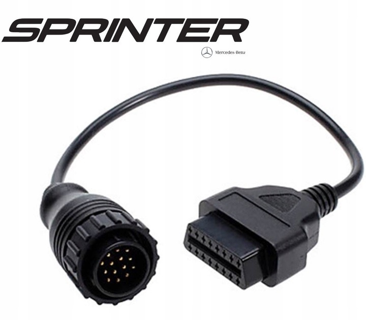 KABEL ADAPTER OBD2 NA 14 PIN MERCEDES LT SPRINTER AUTOCOM DELPHI MULTIDIAG