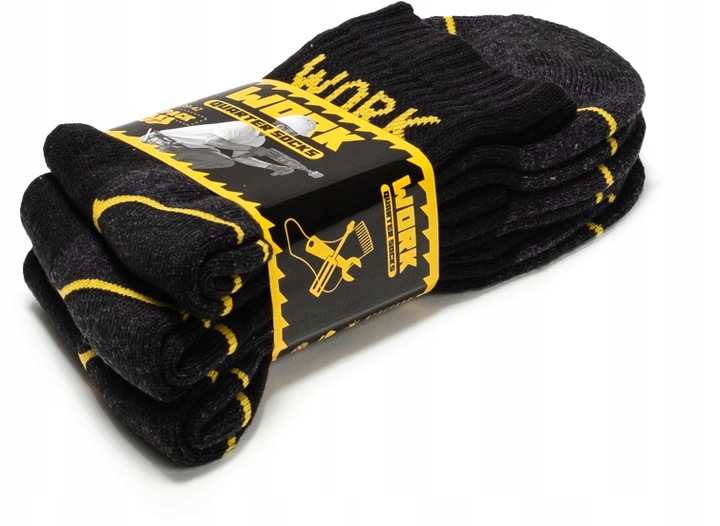 SKARPETY ROBOCZE 3/4 WORK WYTRZYMAŁE MOCNE SKARPETKI BAWEŁNA 12 PAR 43-46