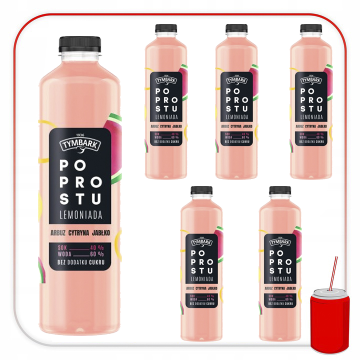 Tymbark Po Prostu Arbuz Cytryna Jabłko 6 x 1,25l