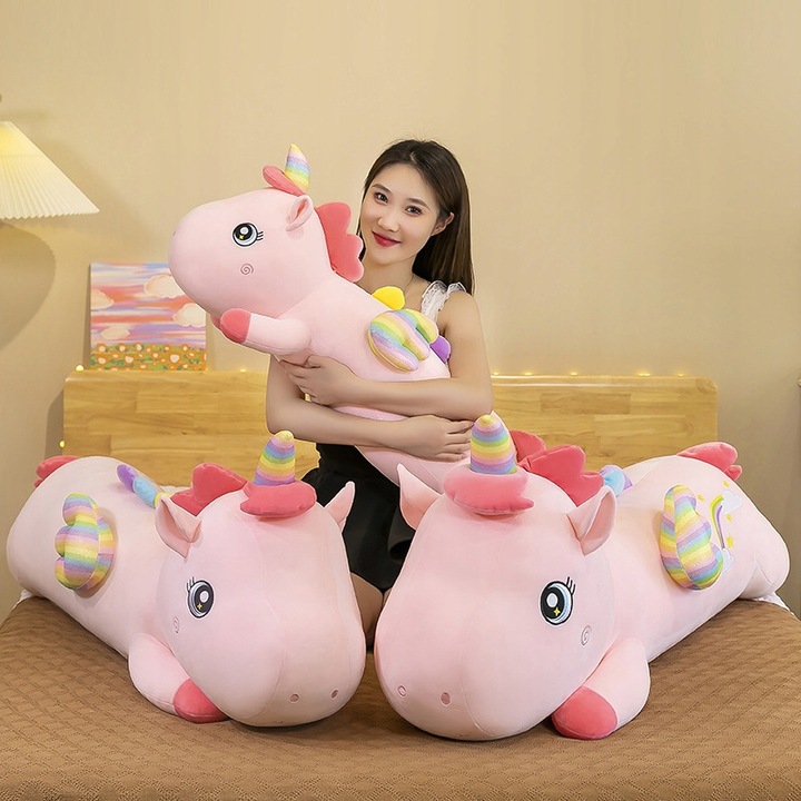 DŁUGI jednorożec MASKOTKA PLUSZAK 110cm