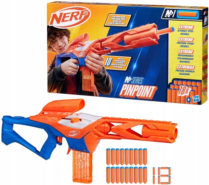 NERF N-Series Wyrzutnia Pinpoint Blaster + strzałki F8621