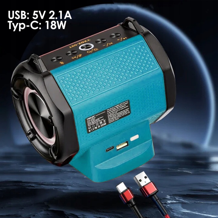 GŁOŚNIK NA BATERIE MAKITA BLUETOOTH AKUMULATOR 18V