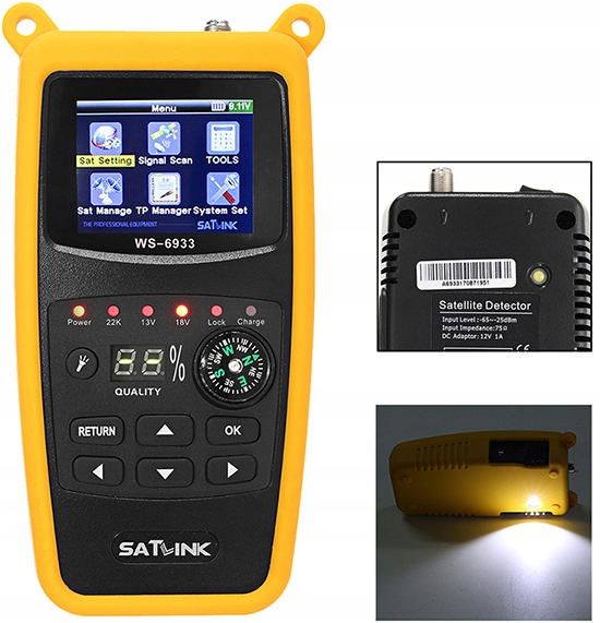 MIERNIK SATELITARNY WS-6933 DVB-S DVB-S2 Satlink