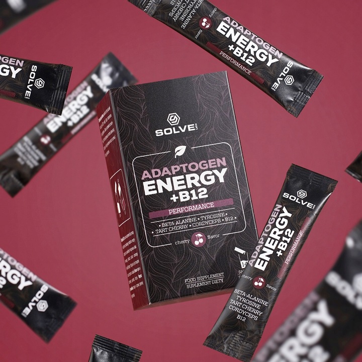 SolveLabs Adaptogen Energy + B12 14 saszetek