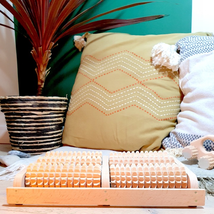 Drewniany Wałek do Masażu Stóp