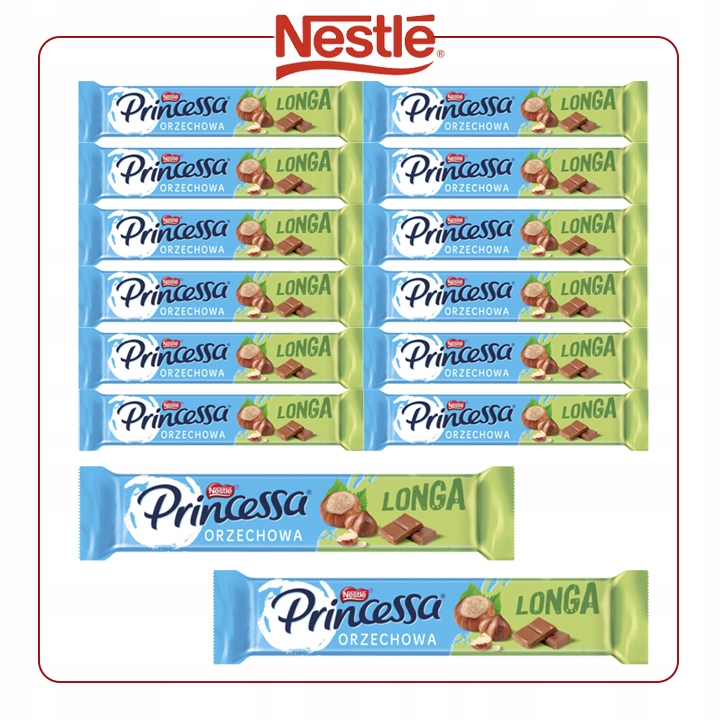 Pakiet Wafel Orzechowy Princessa Longa Nestle 14 x 45 g