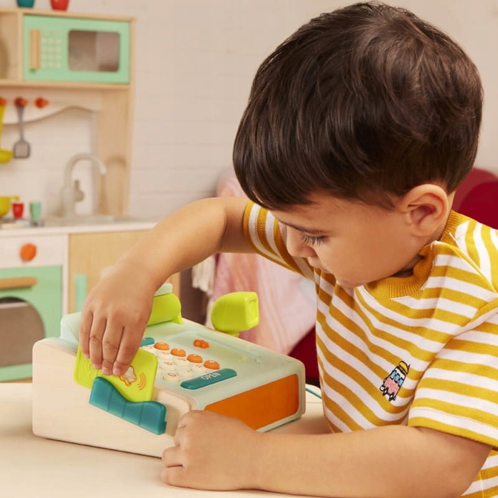 B.TOYS Kasa fiskalna dla dzieci ze skanerem i czytnikiem kart płatniczych