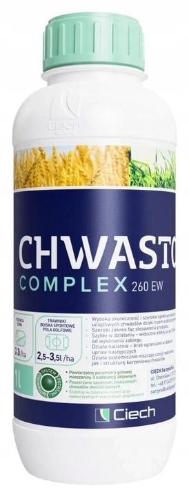 CHWASTOX COMPLEX 260EW środek chwastobójczy NA SZEROKI ZAKRES CHWASTÓW 1L