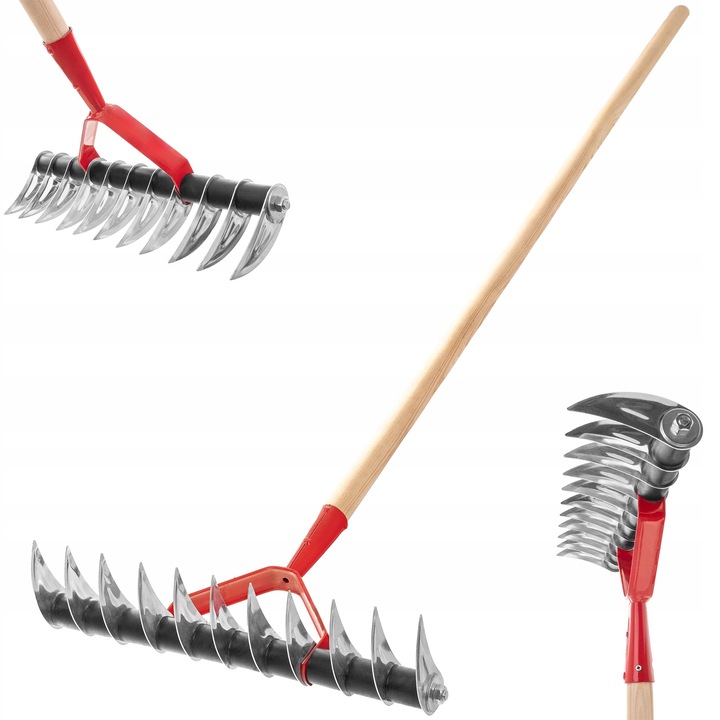 AERATOR RĘCZNY WERTYKULATOR DO TRAWY TRAWNIKA JEDNOSTRONNY TRZONEK AREATOR