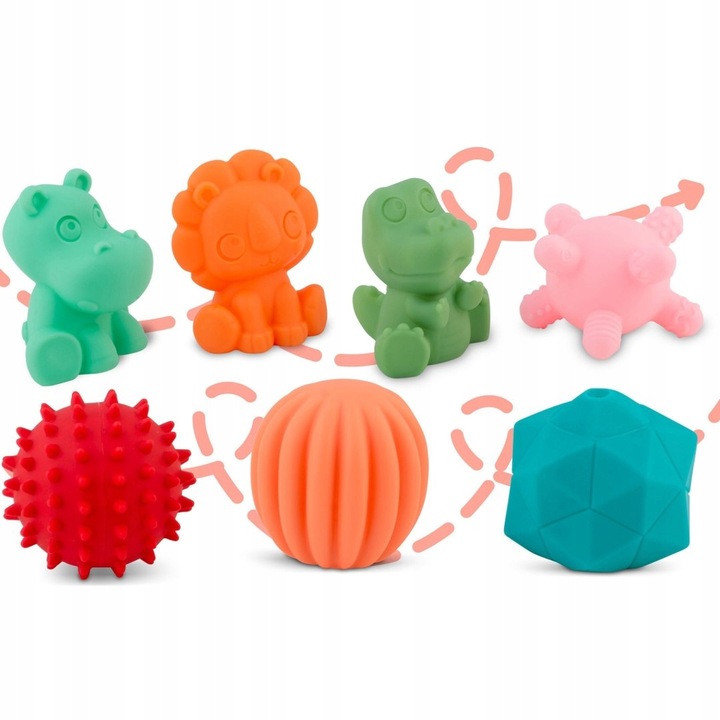 ZABAWKA DO KĄPIELI 24 ELEMENTY MONTESSORI KLOCKI SORTER DLA DZIECI PREZENT