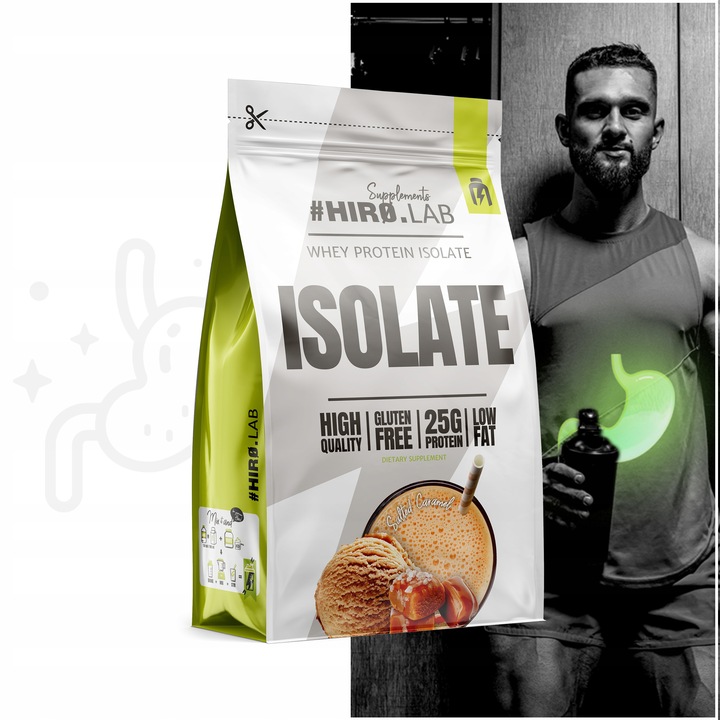 Izolat Białka BIAŁKO 700 g wpi Whey Protein Isolate Słony Karmel HIRO