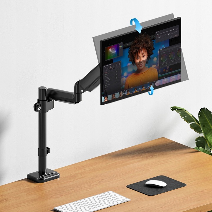 Regulowany WYSOKI Uchwyt Biurkowy do Monitora WIESZAK NA Monitor LCD 13-32"