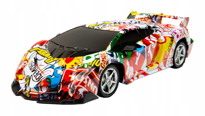 Samochód zdalnie sterowany graffiti, światło R/C