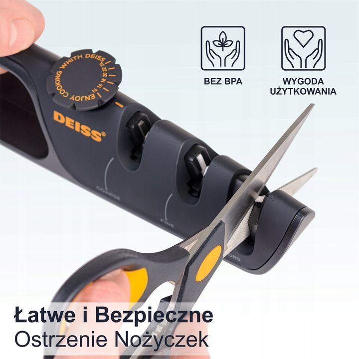 Deiss PRO Ostrzałka do noży z regulowanym kątem