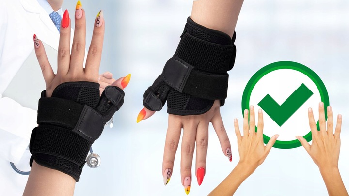 STABILIZATOR ORTEZA ZAPALENIE ŚCIĘGIEN KCIUKA NADGARSTKA DŁONI SZYNA UNIWER