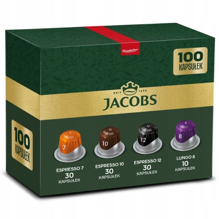 Kapsułki Jacobs mix kawa w kapsułkach do Nespresso(r)* 90+10 kaw GRATIS!