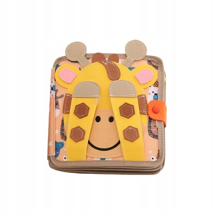 Tablica Manipulacyjna Sensoryczna Montessori Książeczka Zabawka Edukacyjna