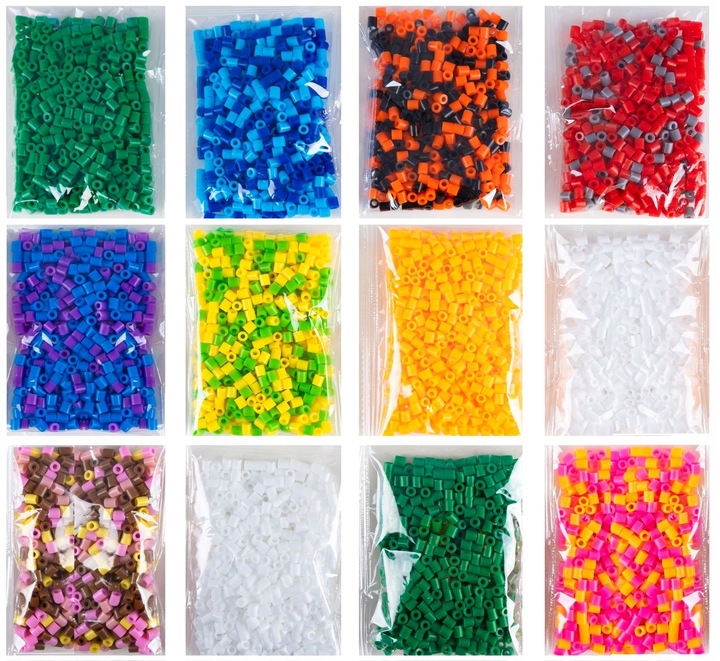 Koraliki Do Prasowania Zestaw 6000 Elementów Kreatywna Zabawa Dla Dzieci