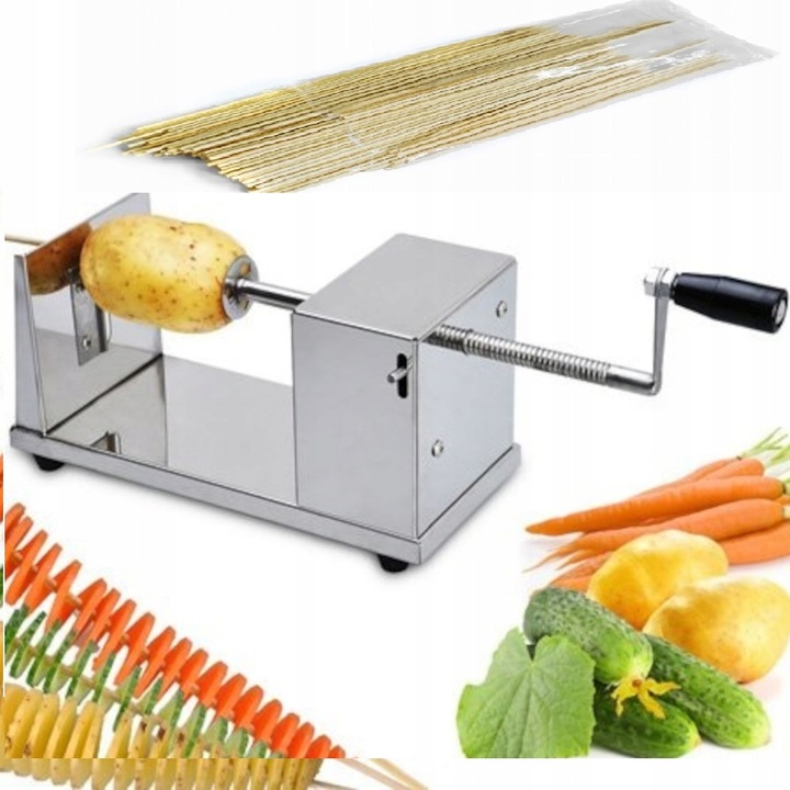 MASZYNKA DO ZAKRĘCONEGO ZIEMNIAKA FRYTEK CHIPSÓW Ręczna Solidna Chipstix