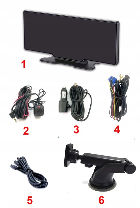 Stacja Ekran Monitor Nawigacja Rejestrator 4K Kamera Android Auto CarPlay