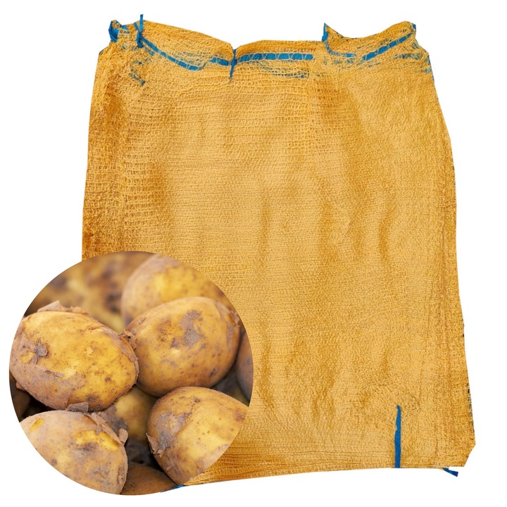 WORKI RASZLOWE NA ZIEMNIAKI 25kg 30kg 50x80 kolor ORANGE ZŁOTY - MOCNE x100