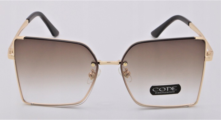 OKULARY PRZECIWSŁONECZNE DAMSKIE DUŻE Z FILTREM UV400 Code Exclusive