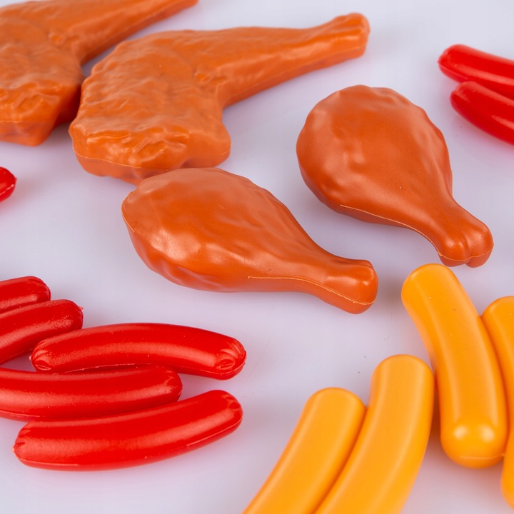 KINDERPLAY PLASTIKOWE WARZYWA OWOCE DO KUCHNI DLA DZIECI 120 elementów