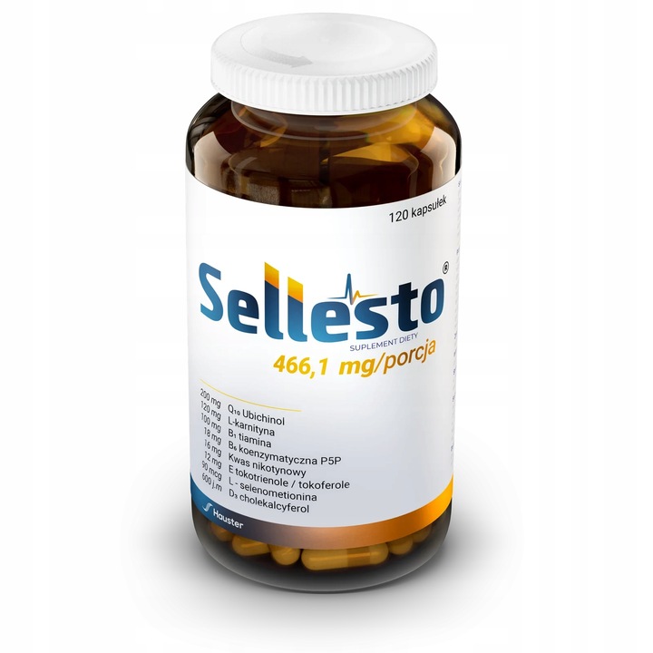 Hauster Sellesto 466,1 mg Ubichinol Wsparcie Serca 120 kapsułek