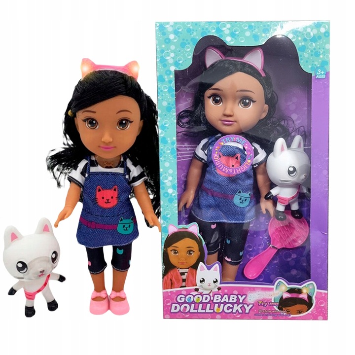 Koci Domek Gabi Dużą Interaktywna Lalka Gabby 35 cm Dla Dzieci Prezent XL