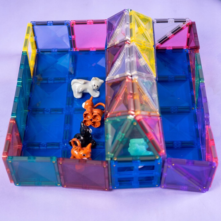 Connetix: klocki magnetyczne konstrukcyjne duże Pastel Creative 120