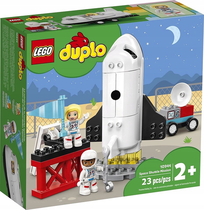 KLOCKI LEGO DUPLO LOT PROMEM RAKIETĄ W KOSMOS PREZENT DLA 2,3,4,5 LATKA