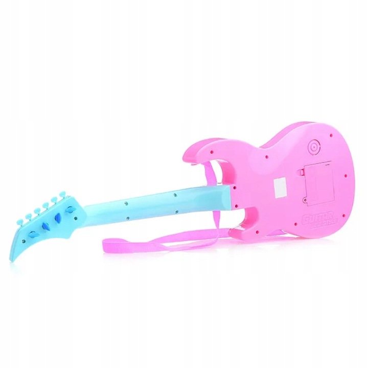 GITARA ROCKOWA DLA DZIECI ŚWIECI GRA INSTRUMENT DŹWIĘK