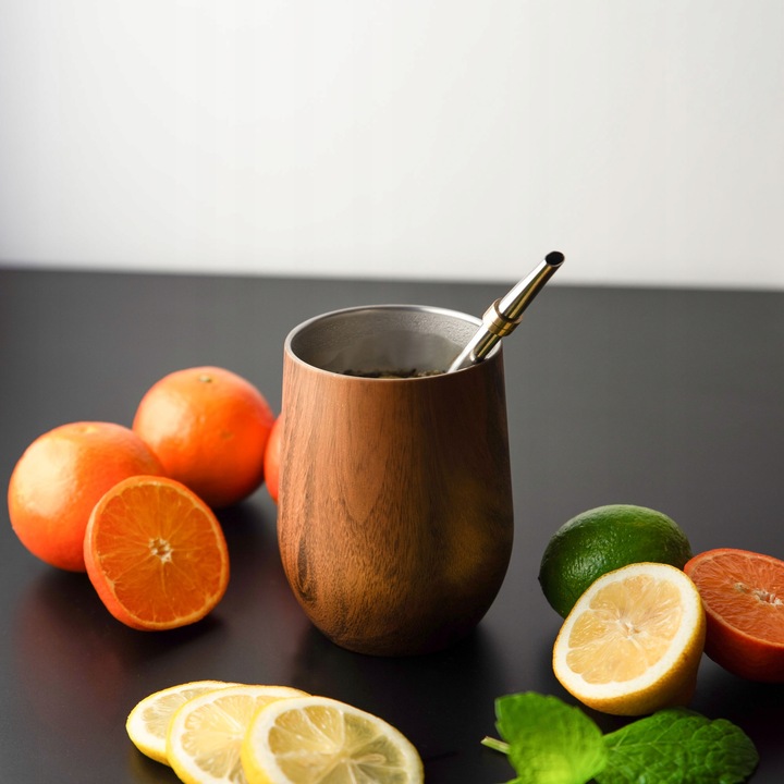 Zestaw do Yerba Mate Yerbomos Kubek Termiczny Bombilla Słomka Czyścik 355ml