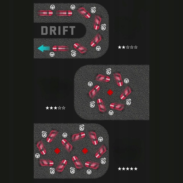 SAMOCHÓD RC DO DRIFTU AUTO WYŚCIGOWE ZDALNIE STEROWANE DRIFT 4x4 PILOT 2,4