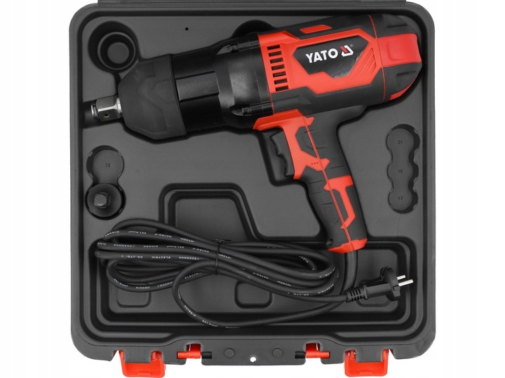YATO ELEKTRYCZNY KLUCZ UDAROWY 3/4" 1200W/2000NM + ADAPTER WALIZKA YT-82025