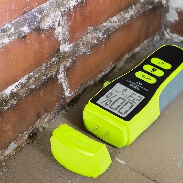 WILGOTNOŚCIOMIERZ MIERNIK WILGOTNOŚCI DREWNA BETONU CEGŁY GIPSU TYNK LCD