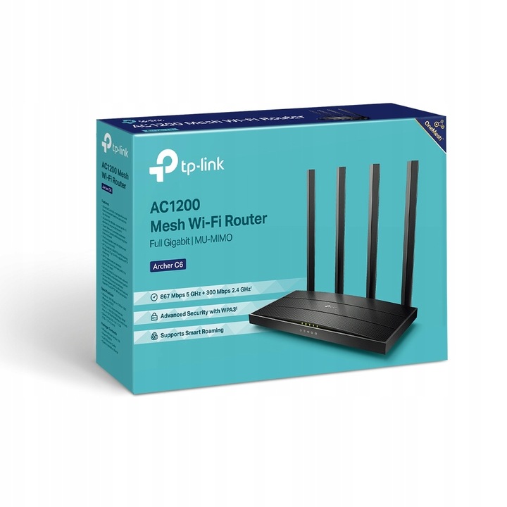 Router TP-LINK Archer C6 AC1200 Serwer VPN WPS wif