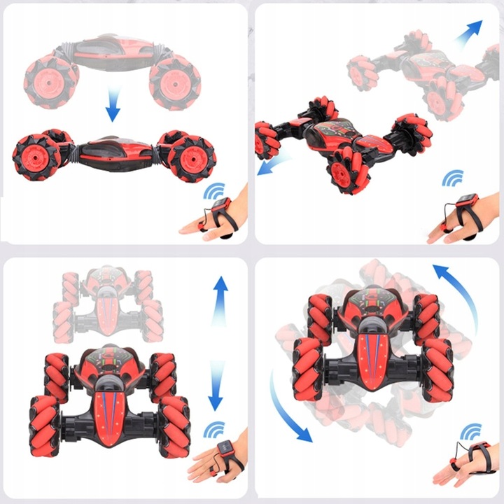 SAMOCHÓD STEROWANY GESTAMI RĘKĄ 4x4 +PILOT RC DRIFT+25km/h+duża bateria