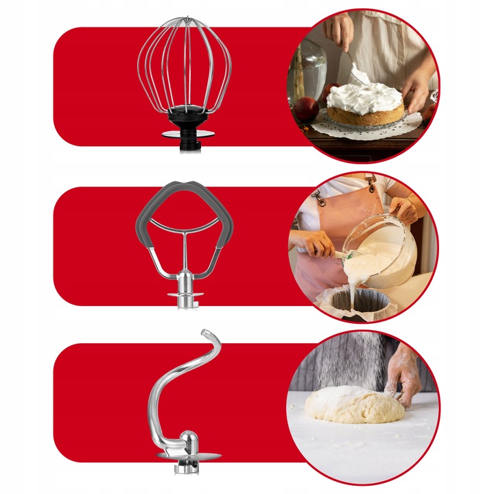 ROBOT KUCHENNY PLANETARNY MIKSER Z MISĄ BLENDER SZKLANY MASZYNKA DO MIĘSA