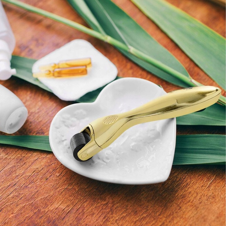 DERMA ROLLER WAŁEK MASAŻER DO MASAŻU CIAŁA TWARZY ROLOWANIA MEZOTERAPII 3x