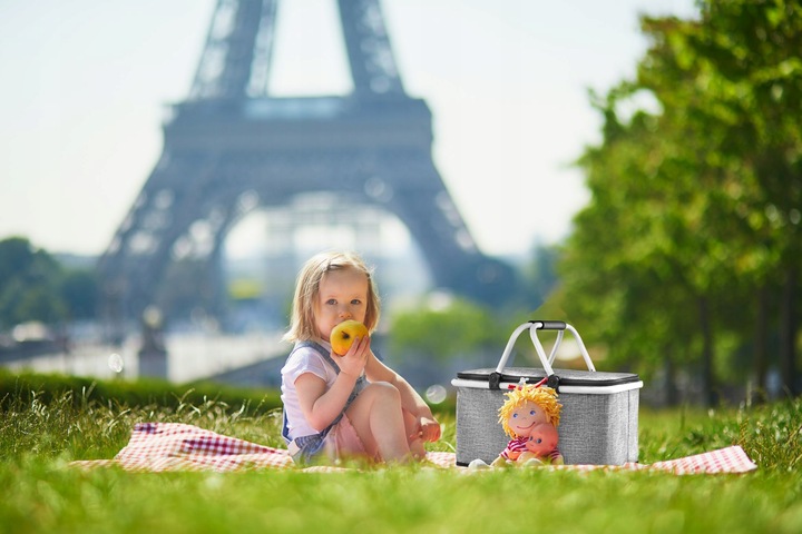 Kosz piknikowy termiczny koszyk składany biwakowy zakupy prezent ZAGATTO