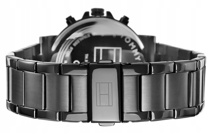 Zegarek męski Tommy Hilfiger Czarny Solidny Regulowany Wysoka Jakość1710383