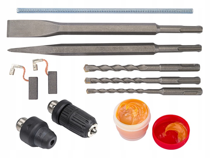 MŁOTOWIERTARKA Młot UDAROWY Wiertarka UDAROWA SDS+ 2600W 4J Walizka Zestaw